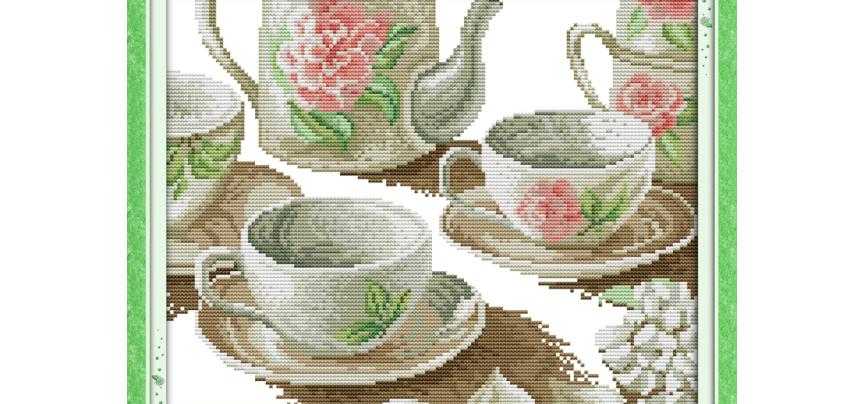 Opinie Różne kwiaty kubek do herbaty seria count cross zestaw do sz… sklep online