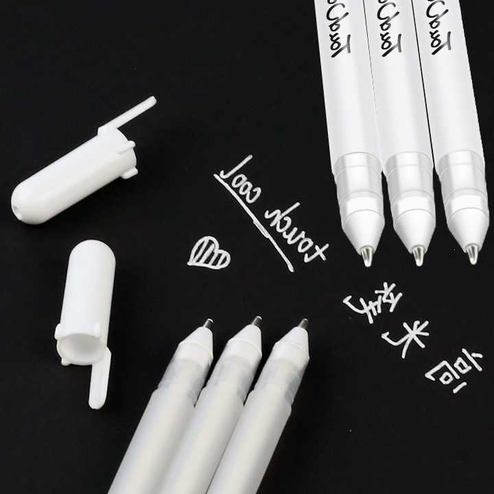 Opinie Kreatywny długopis żelowy biały 0.8mm - Marker Fine Tip… sklep online