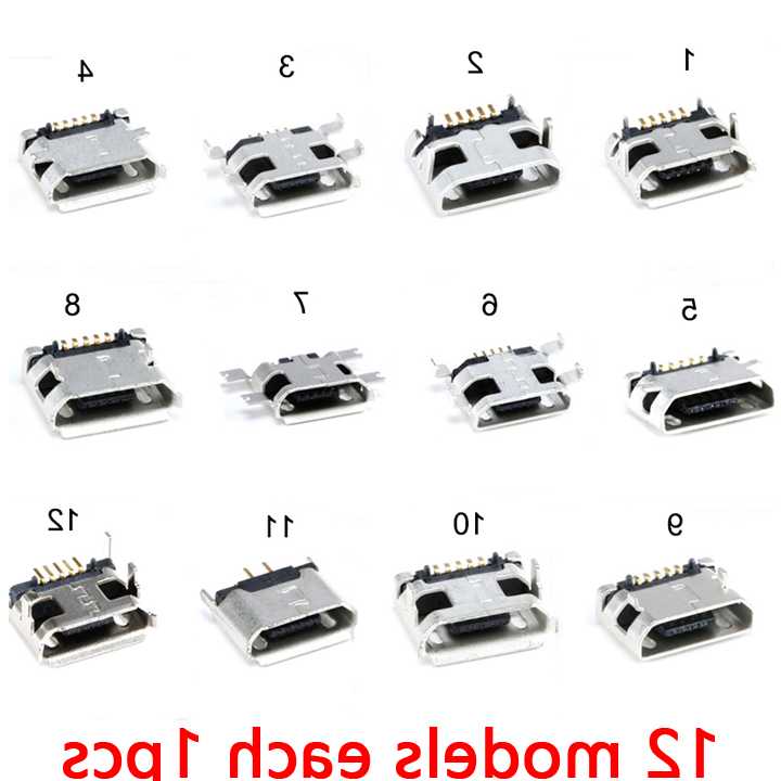 Tanie 240 sztuk/pudło 24 modele Micro USB złącze zestaw gniazdo Ja… sklep internetowy