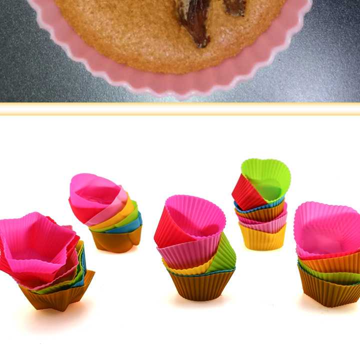 Tanie 5szt. zestaw silikonowych foremek do pieczenia Muffin - kszt… sklep internetowy