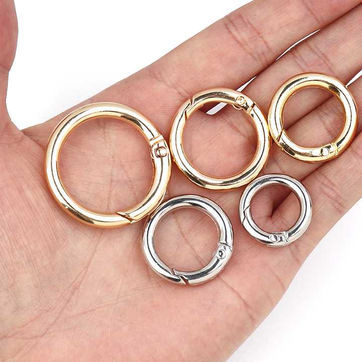 Tanie 10 sztuk/partia Metal O Ring wiosna klamrami otwierane okrąg… sklep internetowy