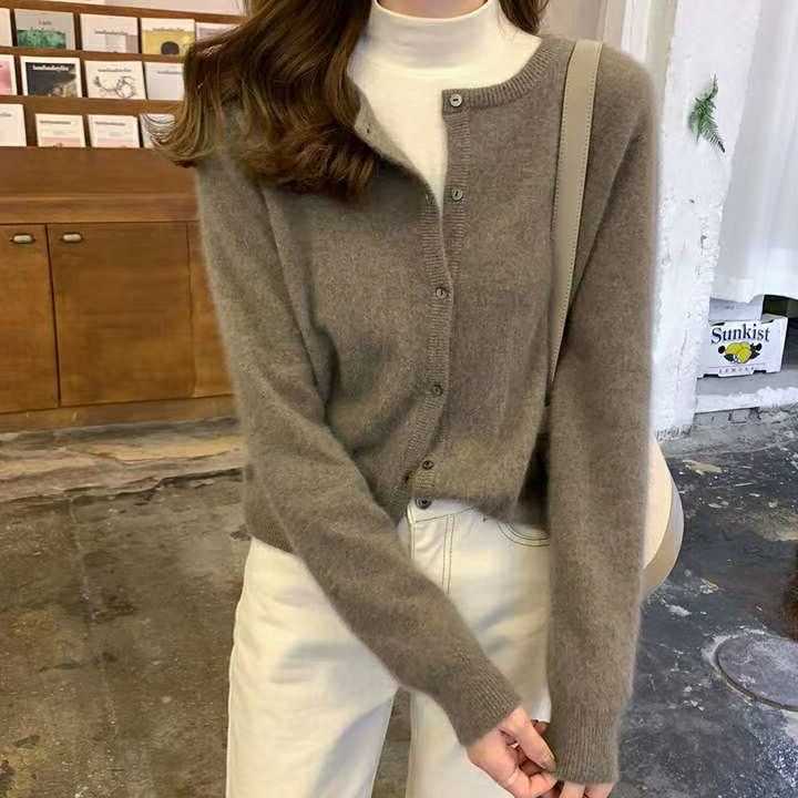 Tanio Nowy wygodny sweter damski z długim rękawem - idealny na wio… sklep