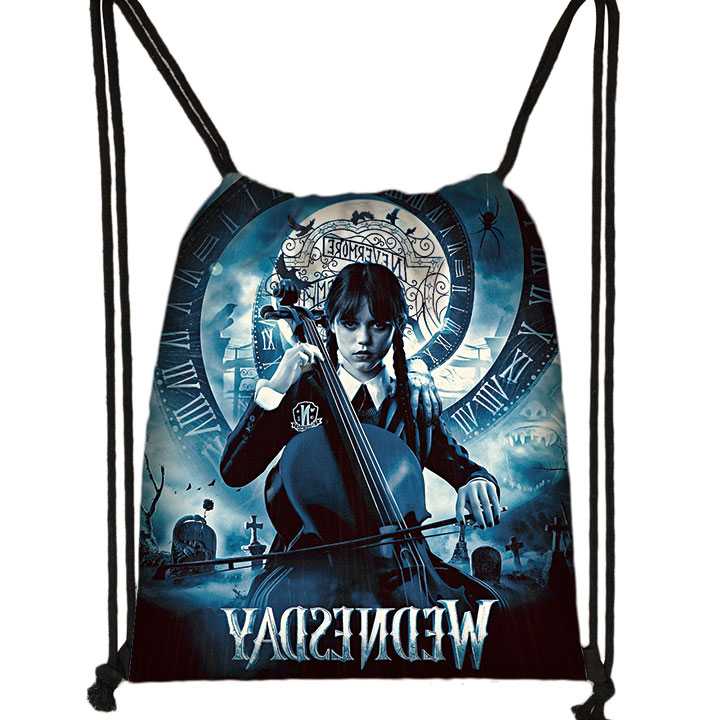 Wednesday Addams plecak Nevermore Academy torby ze sznurkiem…