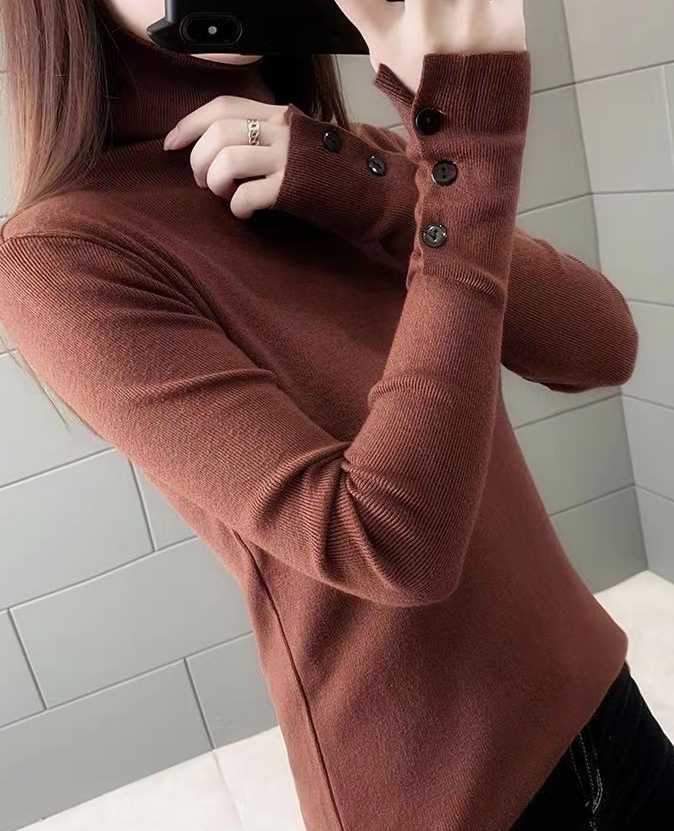 Sweter z golfem damska moda 2022 - nowa kolekcja jesienna zi…