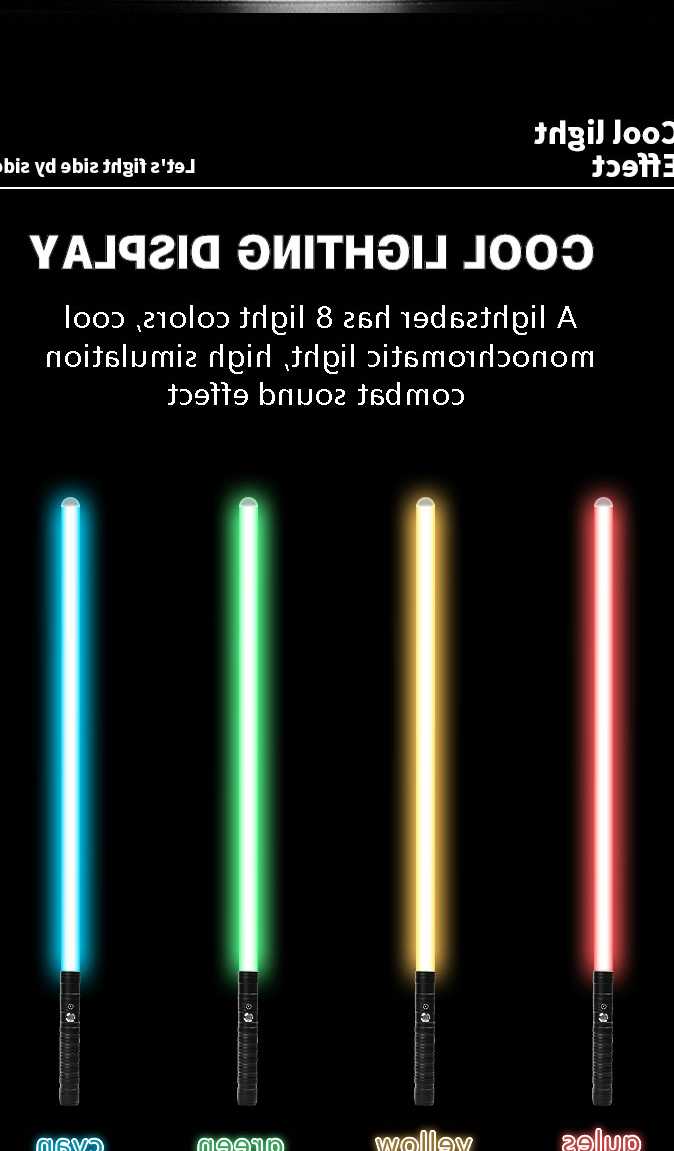 Opinie RGB Metalowa Ładowana USB Zabawka 2w1 - Światło Szabla z Prz… sklep online