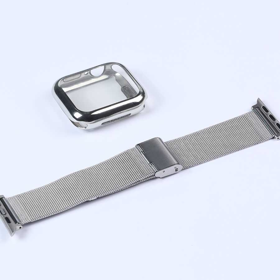 Milanese Watch Band + etui na Apple Watch Series 8 7 6 5 45m…