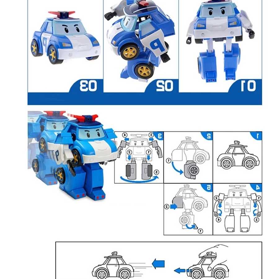 Tanie Zabawka transformująca Robot Poli - figurka Anime dla dzieci… sklep internetowy