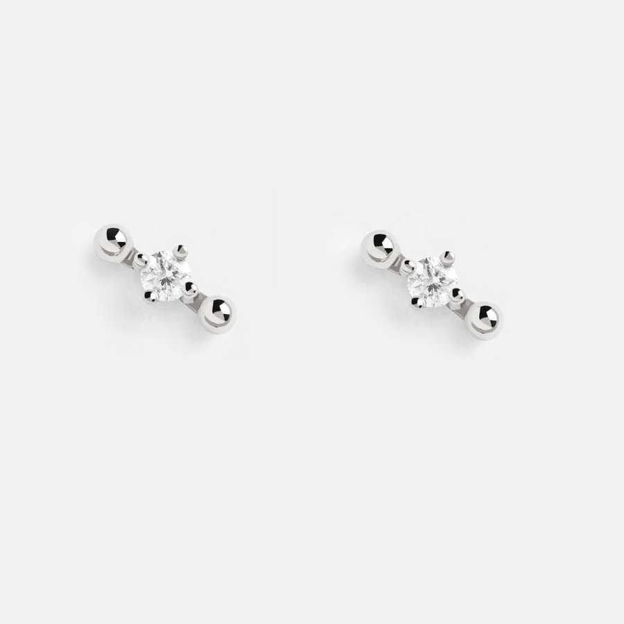 Tanio DPLAOPA 925 Sterling Silver 12 style Tiny Classic Clear Stud… sklep