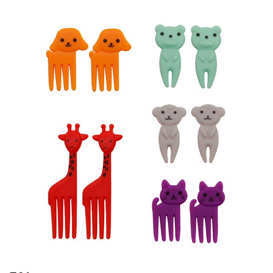 Tanie Mini widelce wykałaczki dla zwierząt dla dzieci śliczne wide… sklep internetowy