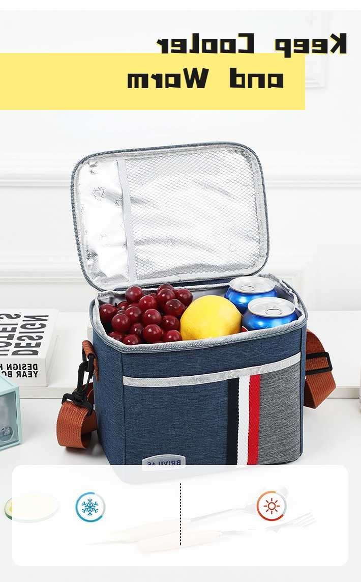 Tanie Izolowana torba na Lunch ręczna torba na żywność termiczna p… sklep internetowy