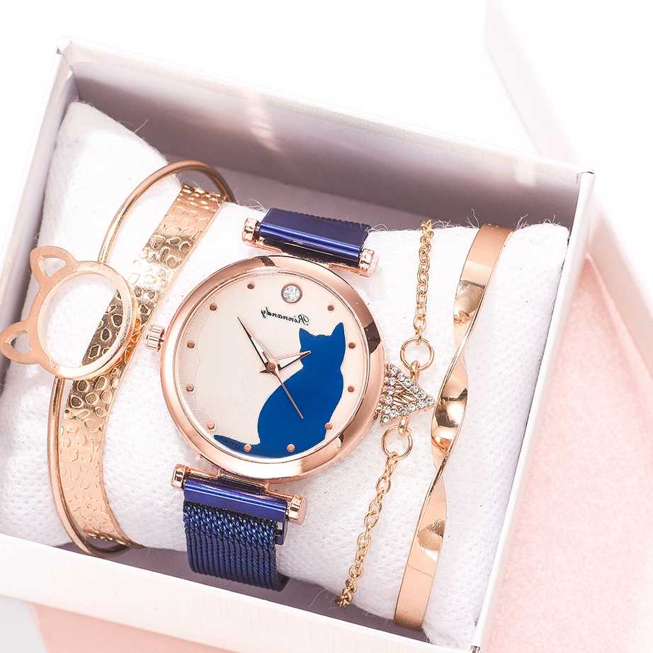 Opinie Moda zestaw zegarków kobiet 5 sztuk zegarek kwarcowy bransol… sklep online