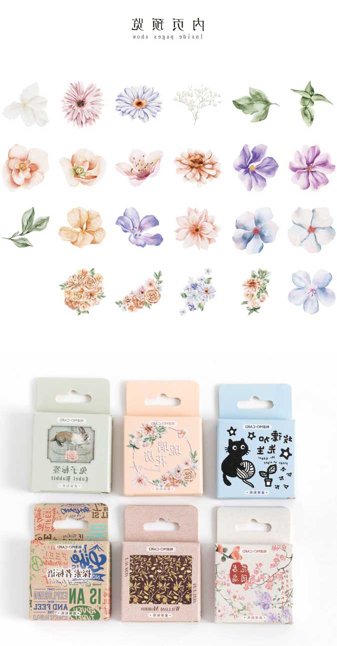 Opinie Dekoracyjne naklejki kwiatowe na szklane pudełko Mini Box - … sklep online