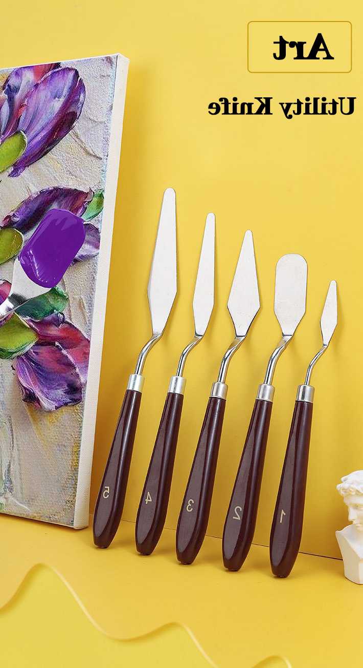 Tanie Zestaw 5 noży artystycznych ze stali nierdzewnej do malowani… sklep internetowy