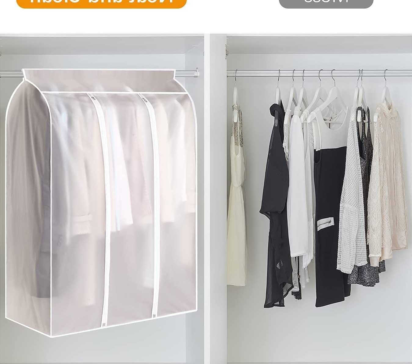 Opinie Organizer 3D na ubrania - osłona przeciwpyłowa do szafy, wal… sklep online