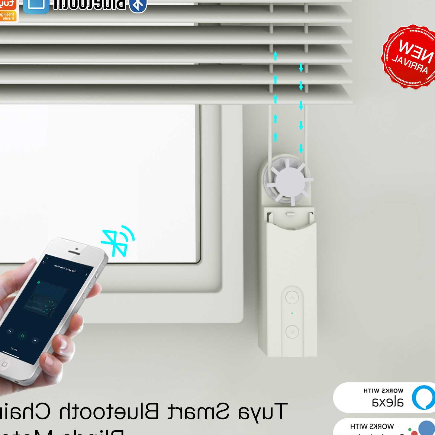 Tanie Smart Lokówka Elektryczna Tuya Bluetooth DIY z Roletami Napę… sklep internetowy