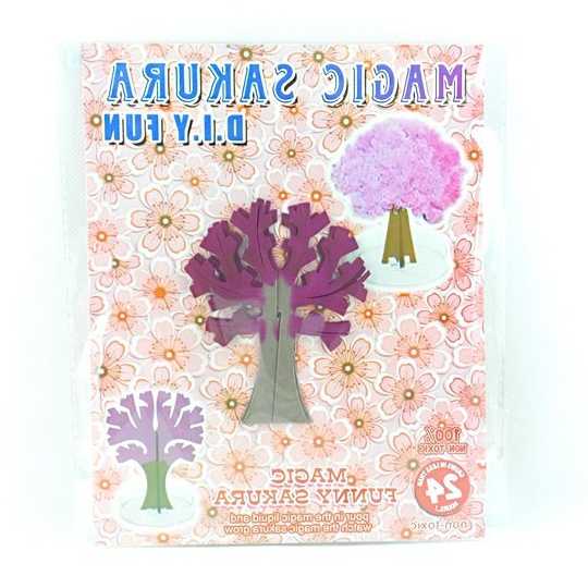 Tanie 1PC 2022 90x80mm magicznie papier Sakura kryształowe drzewa … sklep internetowy