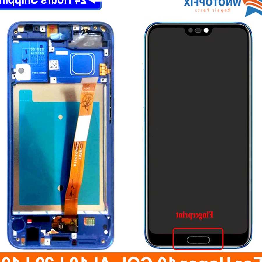 Tanio Ekran dotykowy LCD z ramką i odciskiem palca do Huawei Honor… sklep