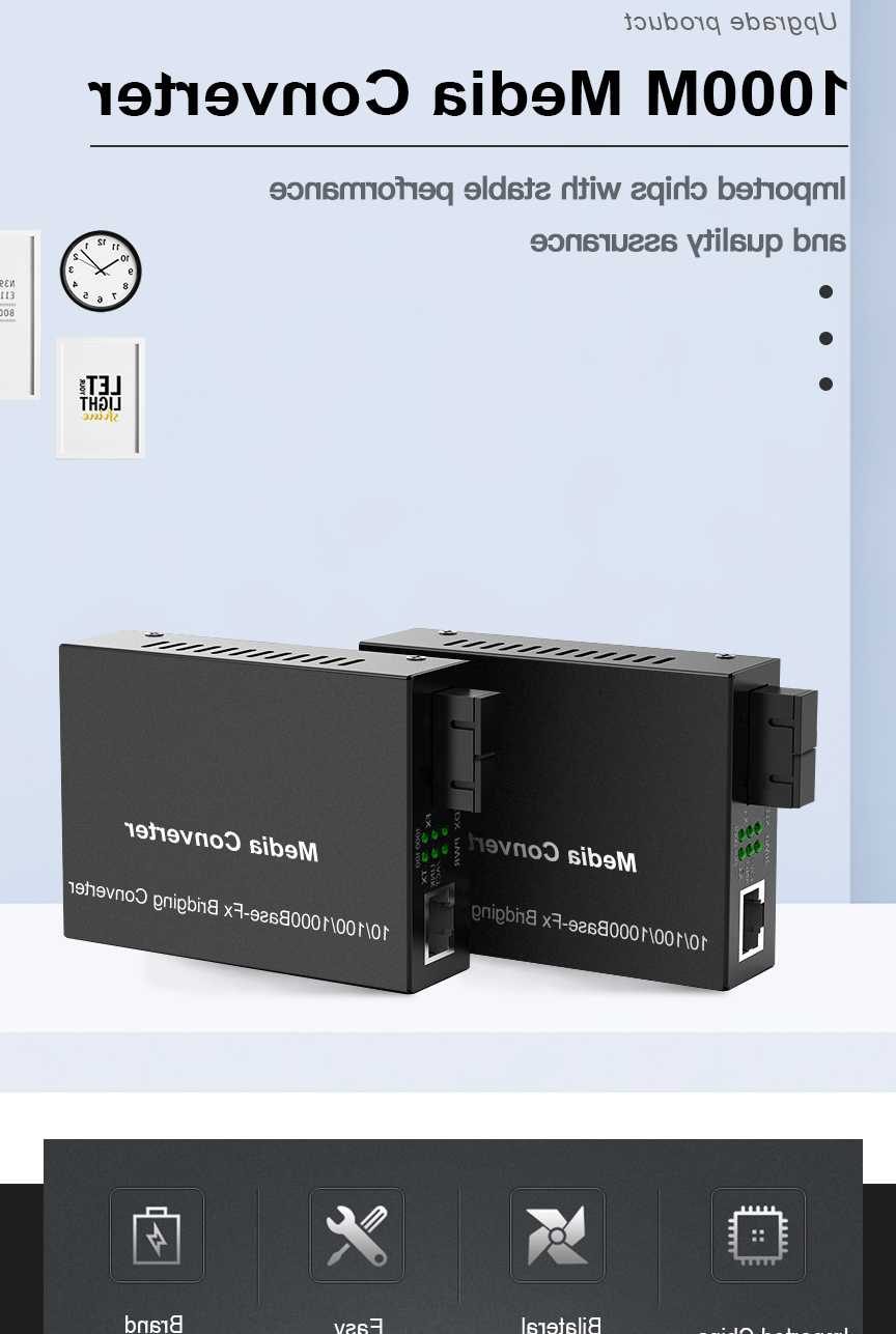 Tanio Konwerter światłowodowy Gigabit Ethernet z wbudowanym nadajn… sklep