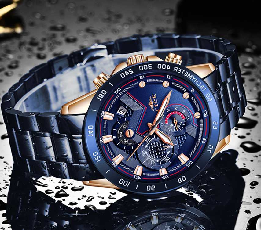 Opinie 2022 nowy LIGE moda męskie zegarki ze stali nierdzewnej Top … sklep online