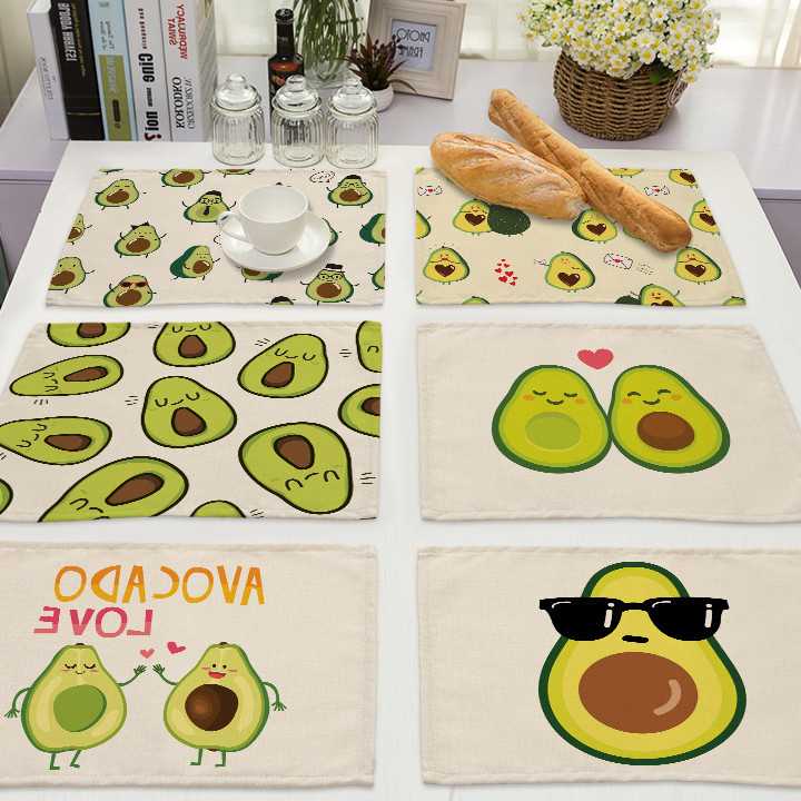 Tanie Podkładka kuchenna Tropical Avocado - mata na kubki, 42*32cm…