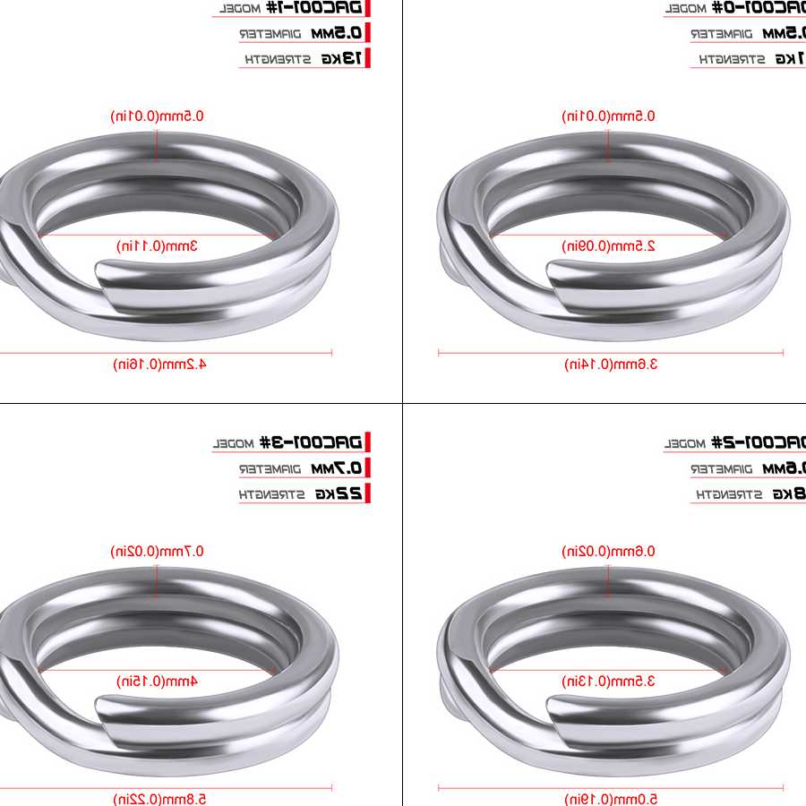 Tanie PROBEROS 50szt. połowów pierścienie CrankHard srebrne ze sta… sklep internetowy