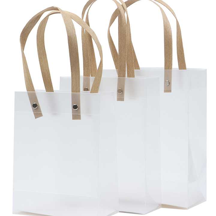 1Pc torby na zakupy przezroczyste PVC matowe PP - idealne do…