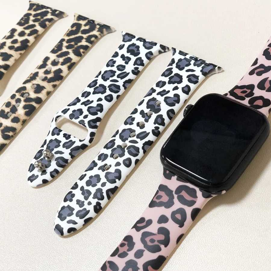 Tanie Pasek Leopard Silikonowy dla Apple Watch różne rozmiary i se… sklep internetowy