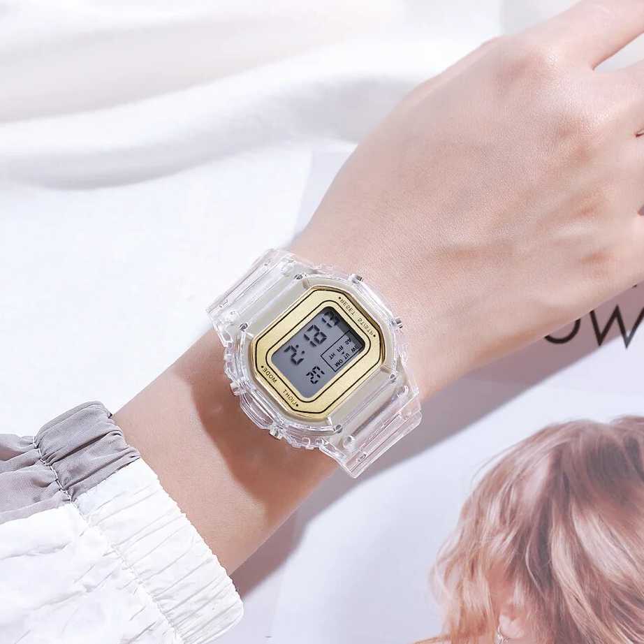Tanio Złoty zegarek sportowy dla mężczyzny i kobiety - idealny pre… sklep