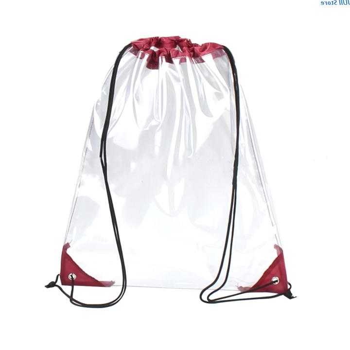 Opinie Nowy przezroczysty plecak ze sznurkiem szkoła Tote torba na … sklep online