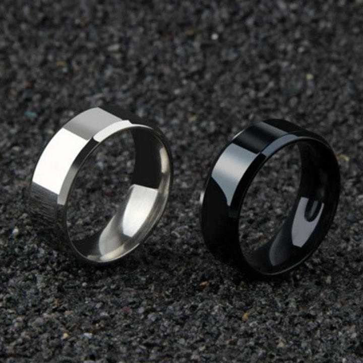 Opinie Czarne pierścienie stalowe - moda i urok biżuterii dla kobie… sklep online