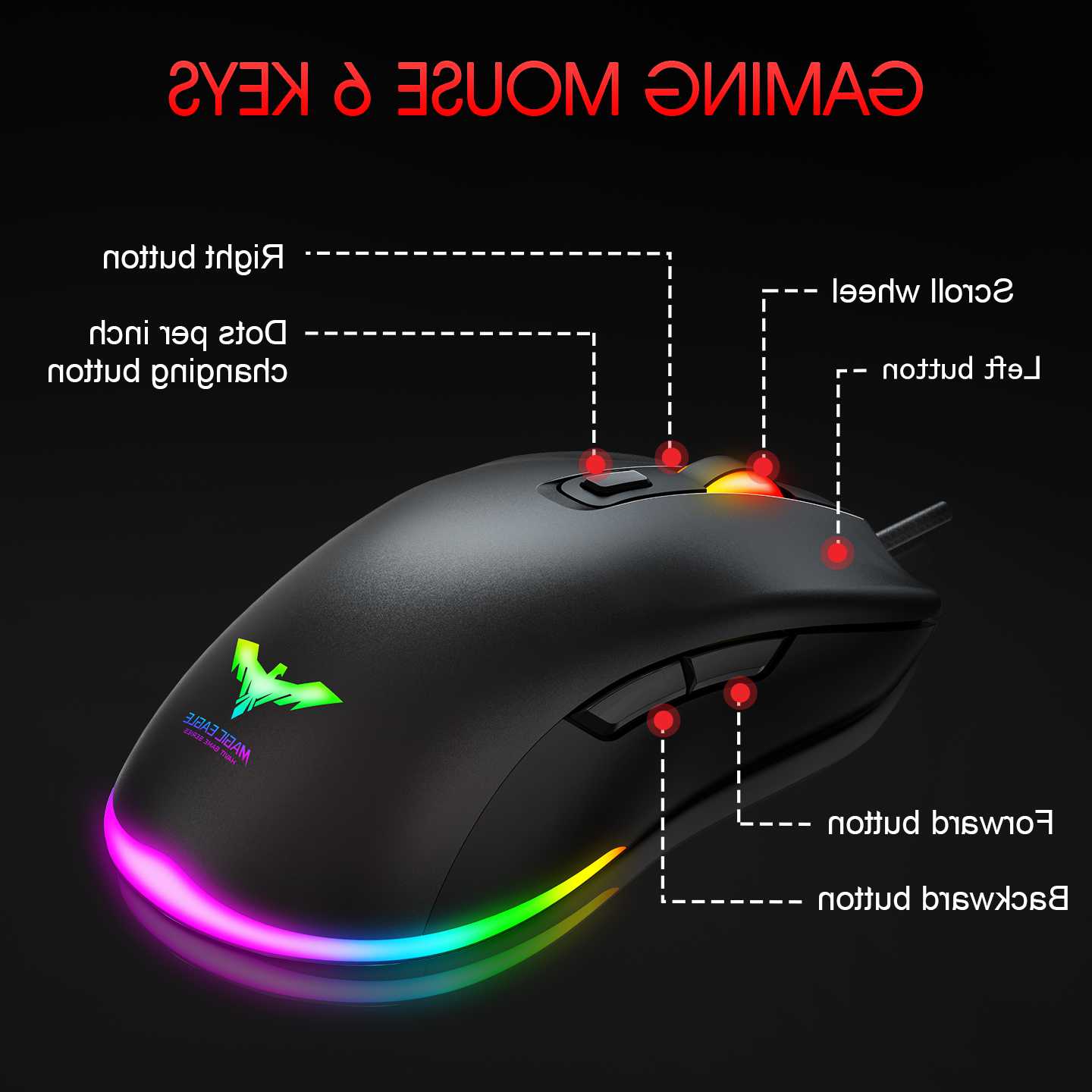 Opinie Mysz do gier Havit RGB z 7-kolorowym podświetleniem i 6 przy… sklep online