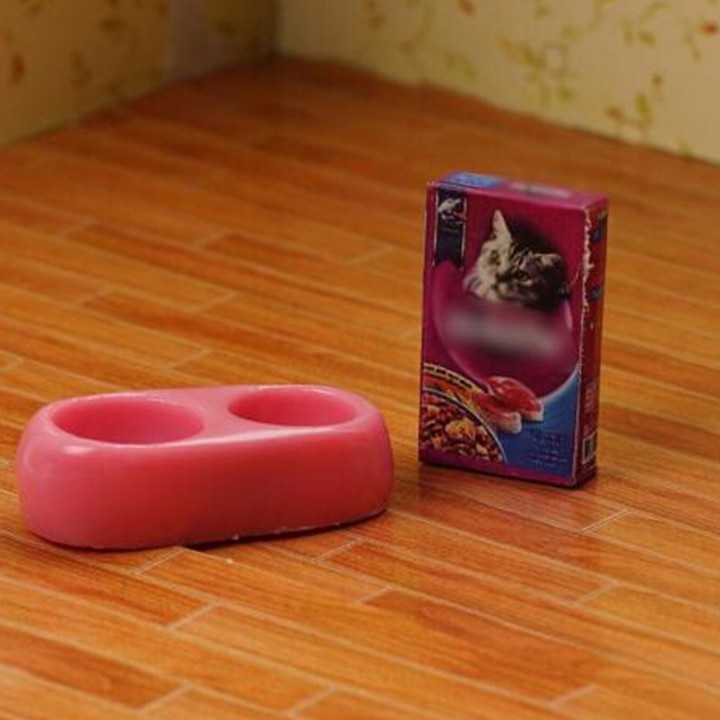 Tanio 1/12 domek dla lalek miniaturowy Mini pies kot karma dla zwi… sklep
