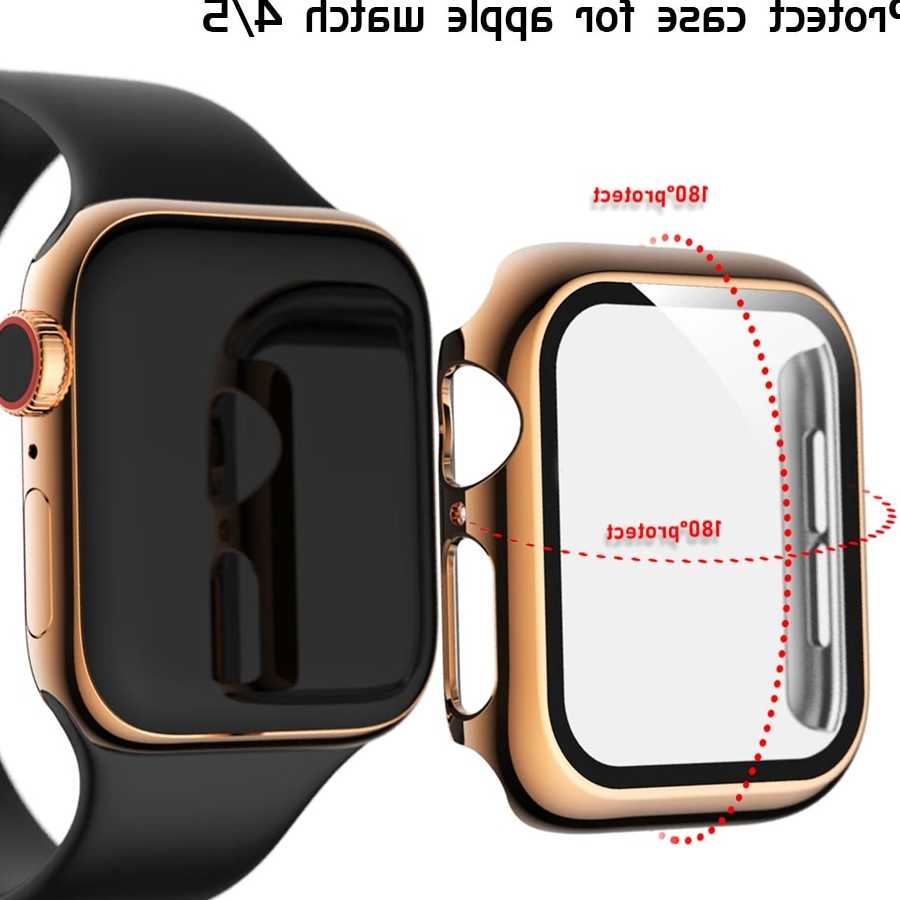 Opinie Szkło + etui pełna pokrywa dla Apple Watch Case seria 8/7 SE… sklep online