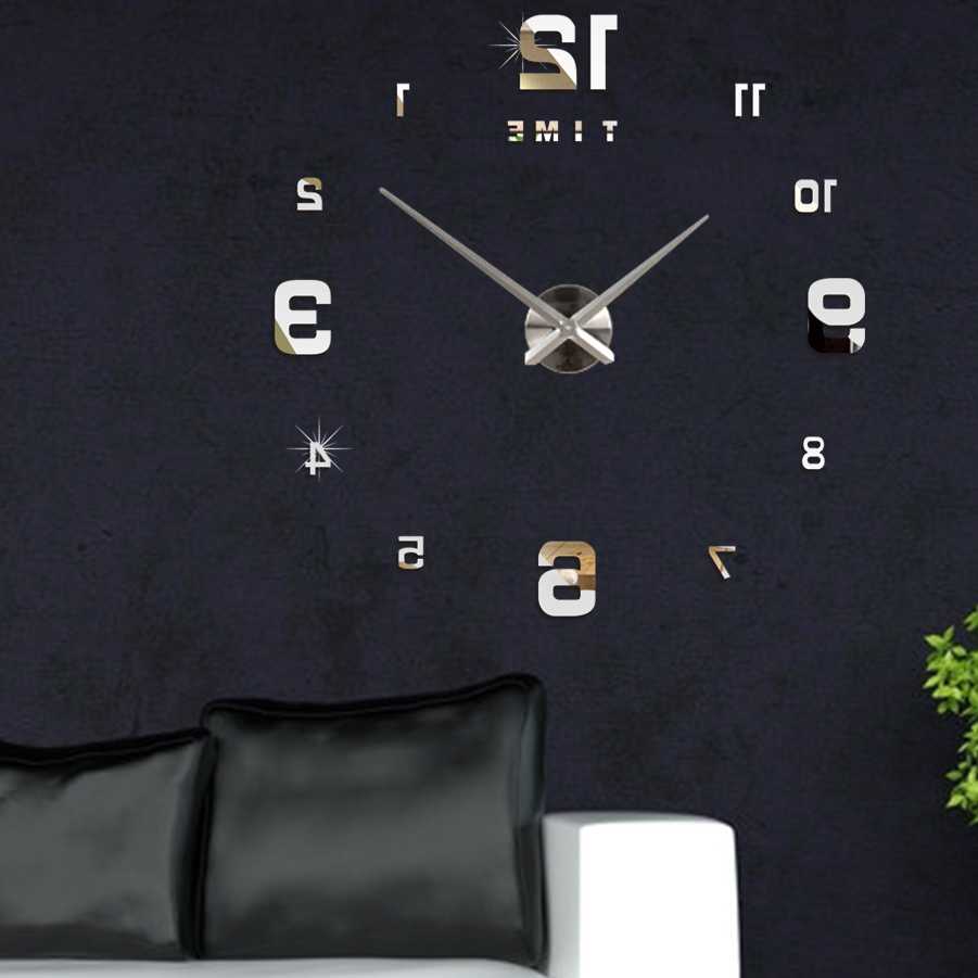 Tanio Zegar 3D naklejka lustrzana DIY - nowoczesny cichy zegarek ś… sklep