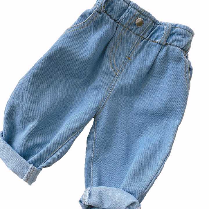 Tanie 2023 jesienne i zimowe nowe, dżinsowe ubranka dla niemowląt … sklep