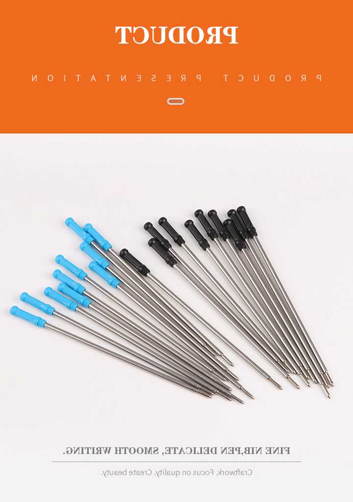 5 sztuk/partia metalowy długopis wkłady niebieski i czarny a…