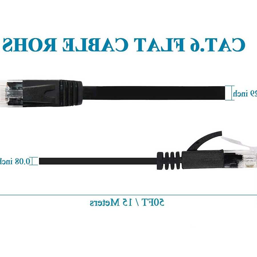 Tanio Kabel sieciowy CAT6 płaski Ethernet RJ45 Patch LAN 0.5-30m d… sklep