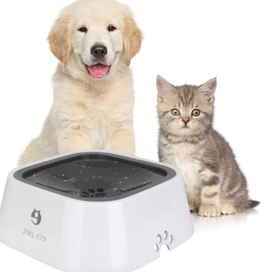Tanie 1.5L Cat Dog miseczka na wodę przenoszona pływająca miska pr… sklep internetowy