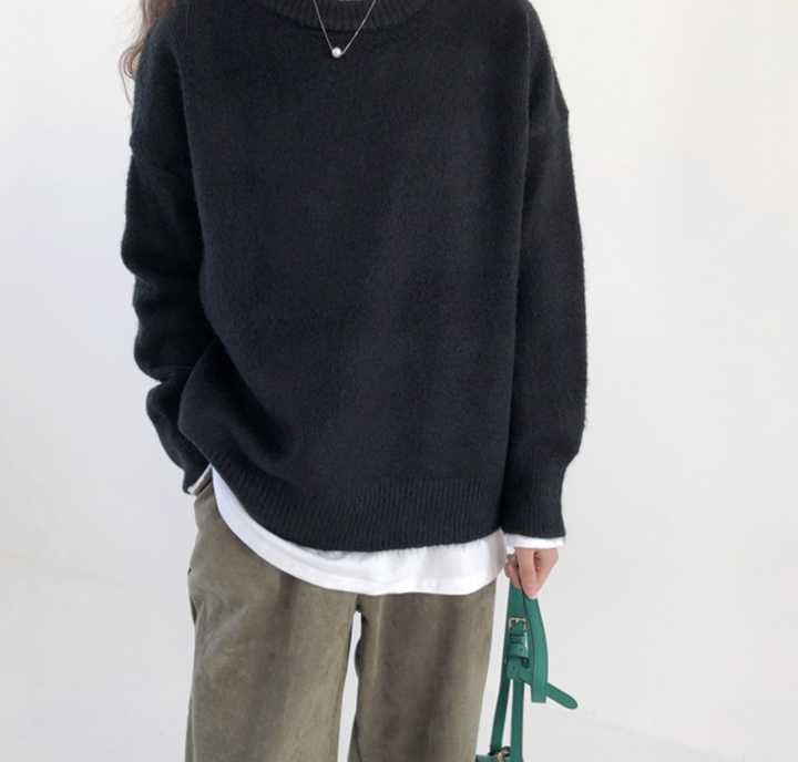 Tanie Elegancki sweter kaszmirowy z dzianiny dla kobiet w stylu Ba… sklep internetowy