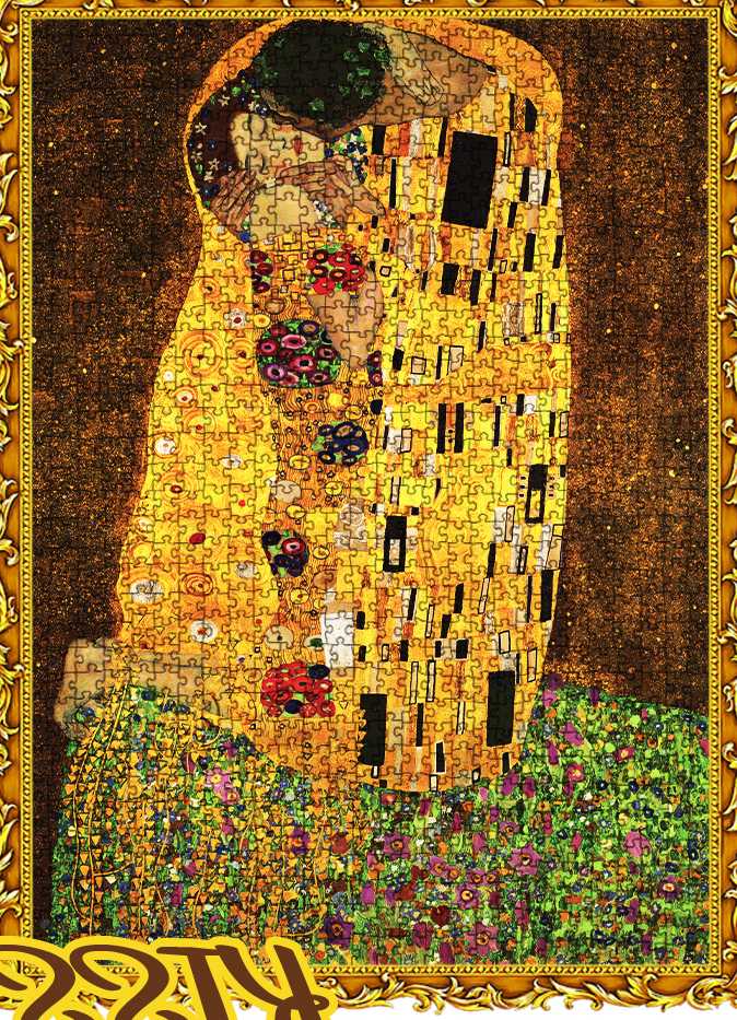 Opinie MaxRenard puzzle 1000 sztuk 50*70cm pocałunek obraz olejny p… sklep online