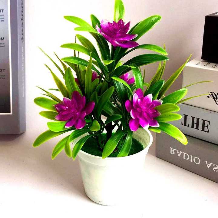 Opinie 1 sztuka wielobarwne sztuczne rośliny doniczkowe z 5 mały lo… sklep online