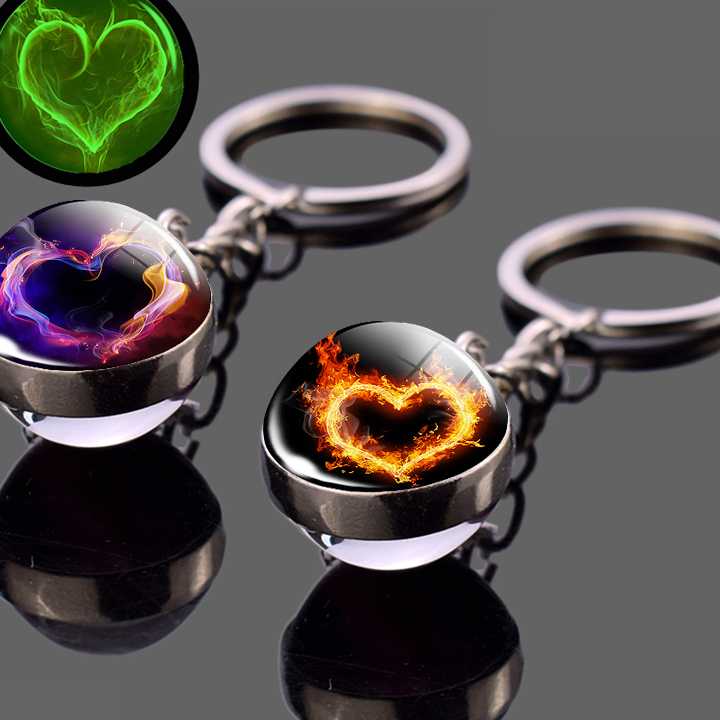 Opinie Świecące serce brelok - Trendy wisiorek z szklanymi kulkami … sklep online