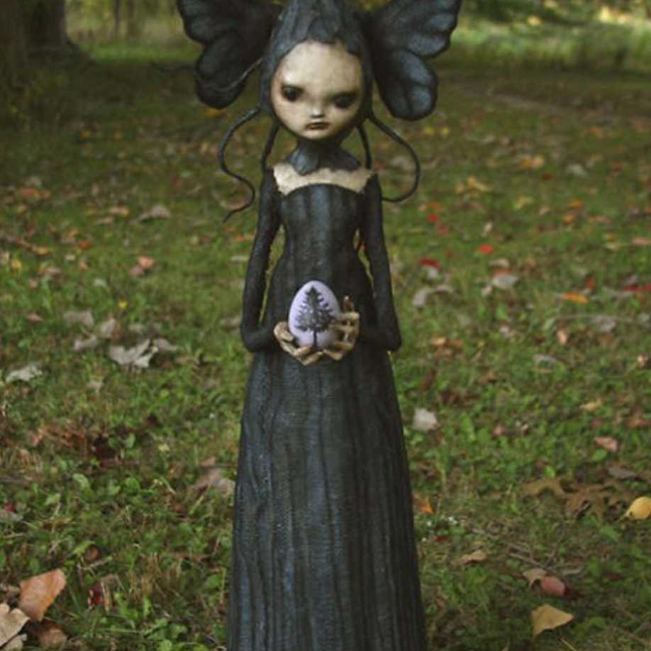 Tanie Halloween Witch figurka statua żywica przerażające Witch rze…