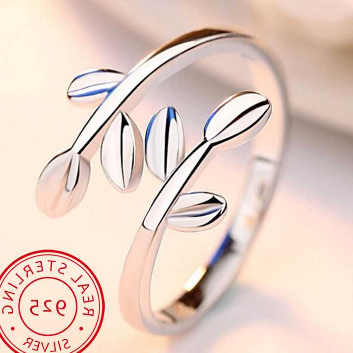 Tanie Nowy 100% 925 Sterling Silver moda kobiety śliczne pierścien…