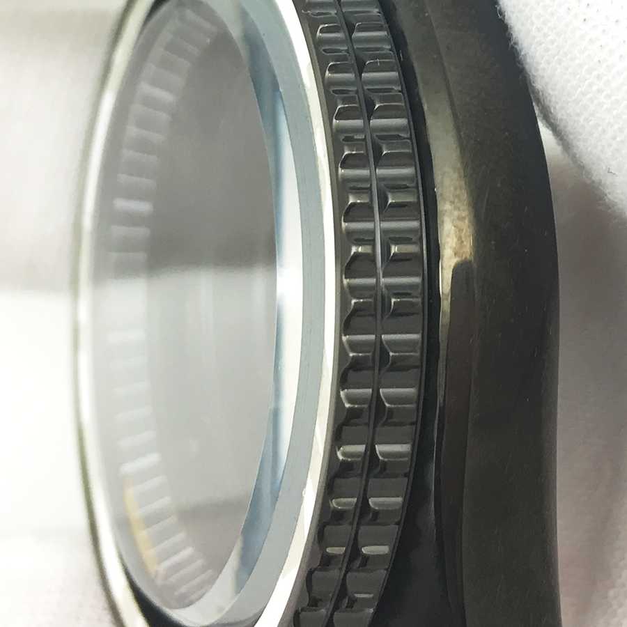 Tanie Czarny zegarek 42mm, szafirowe szkło, pasuje do ruchu NH35A/… sklep internetowy