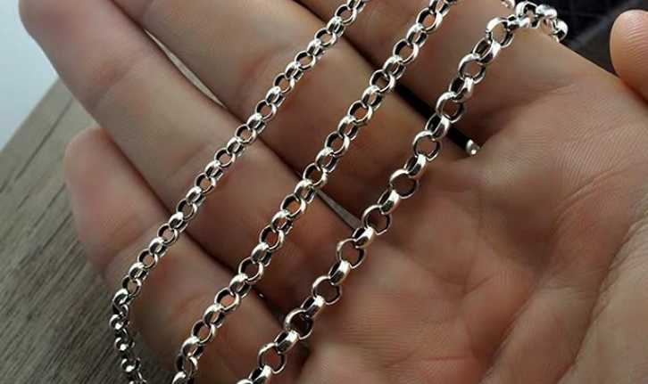 Tanio Naszyjnik Srebrny Krzyż O Link Chain 3mm Gruby 925… sklep