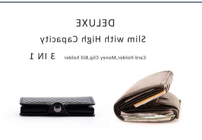 Opinie Metalowy portfel na karty z włókna węglowego wyskakuje autom… sklep online