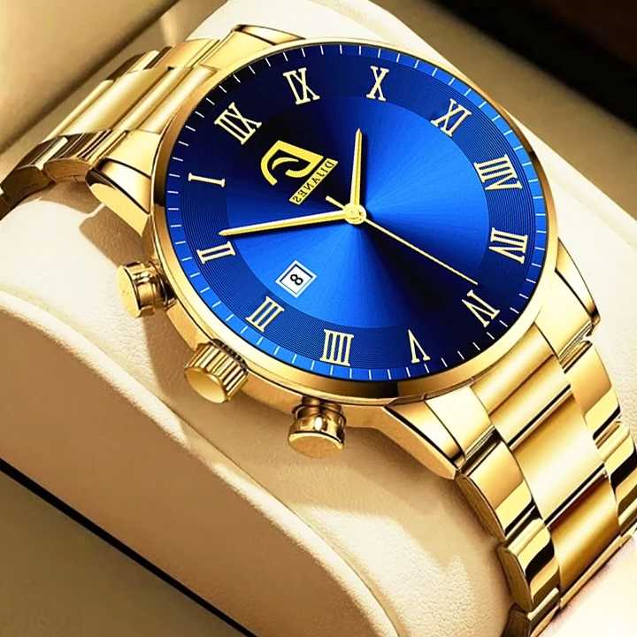Tanie Złote zegarki męskie - luksusowy minimalistyczny kwarcowy ze… sklep