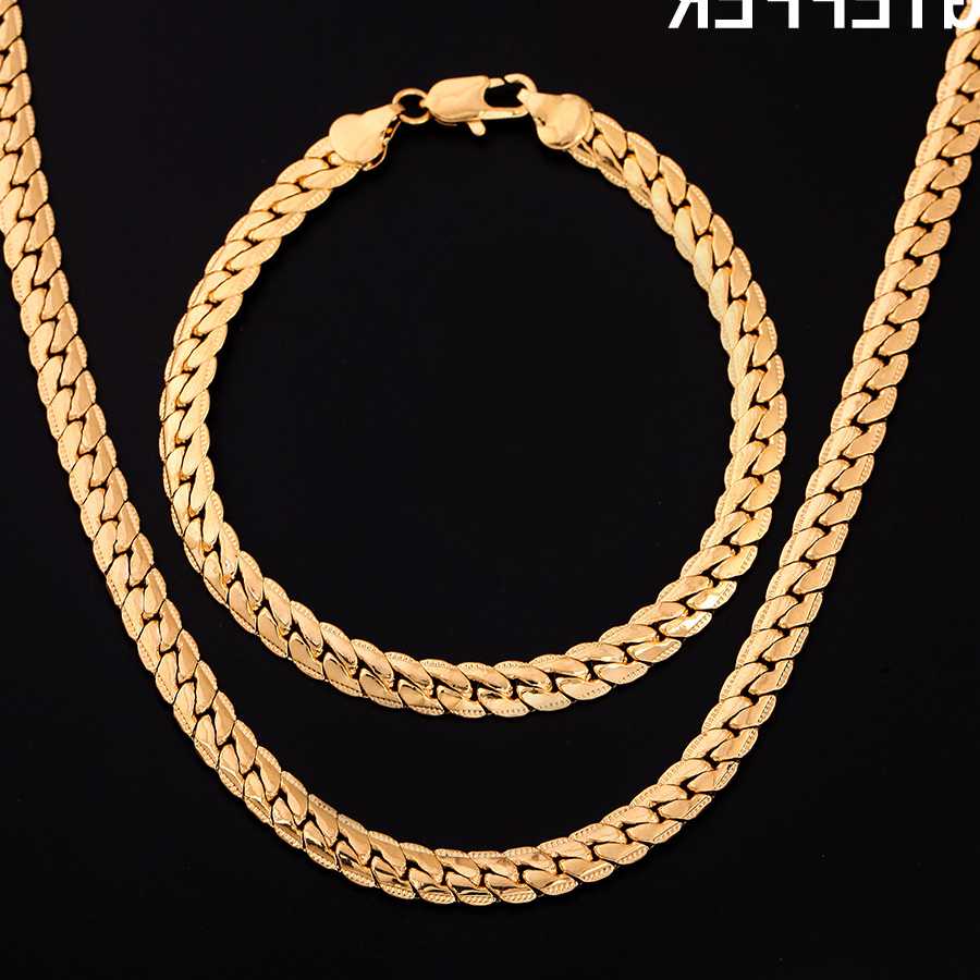 Tanie AGTEFFER Biżuteria - 925 srebro, 18K złoty kolor, 5MM łańcuc… sklep