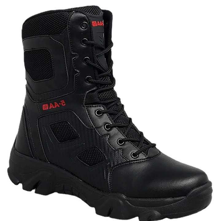 Tanie Wojskowe buty męskie SWAT - stylowe, skórzane, codzienne obu…